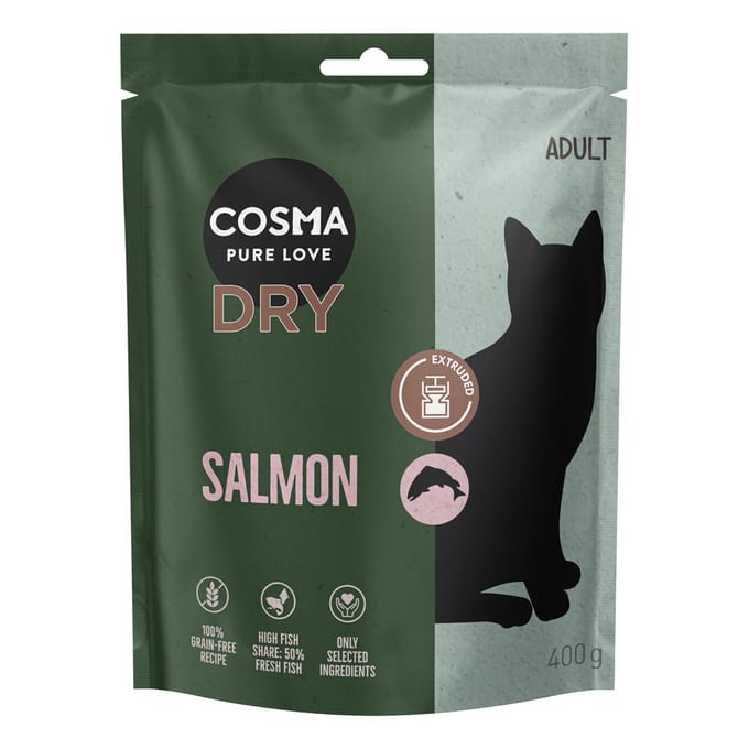 400g Cosma Extruded Droogvoer Zalm Katten Droogvoer