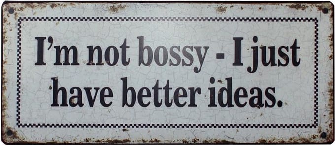 Wandbord - I'm not bossy - I just have better ideas.
