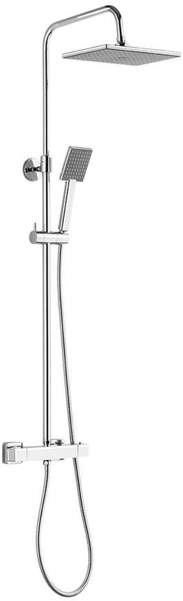 Aqualine Douches - Talia doucheset met thermostaat, 26x18 cm, chroom SL440