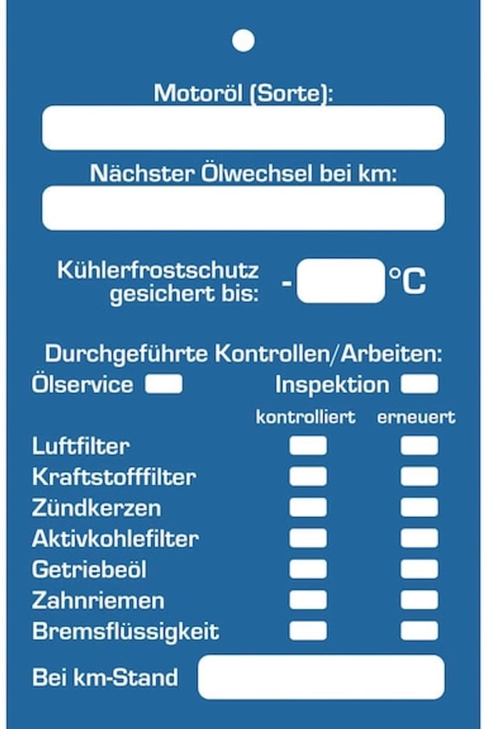 Wurth - Inspectielabel - Inspectielabel x 100 st Lengte 100 mm