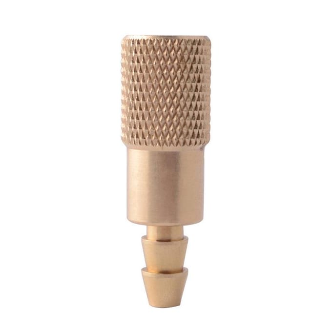 Auto 6mm band bandenpomp ventiel connector band luchtpomp klem ventiel clip messing goud
