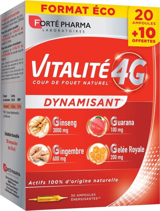 Forté Pharma Vitality 4G 30 Ampullen