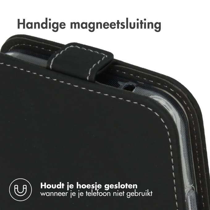 Accezz Hoesje - Geschikt voor Samsung Galaxy A34 (5G) - Flipcase - Zwart