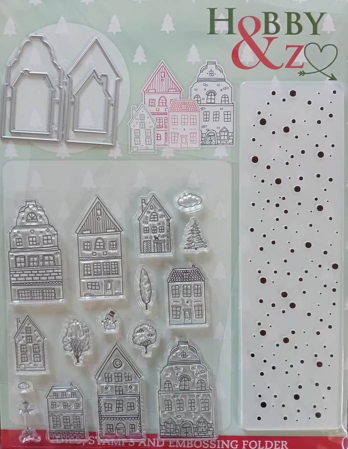 3 in 1 met daarin een snijmal, stempel en embossingfolder.