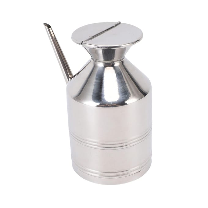Distributeur d'huile Multifonctionnel Acier Inoxydable 304 Bouteille Contenant Gadget de Cuisine pour Sauce Soja Huile d'Olive Vinaigre No handle 800ML gray