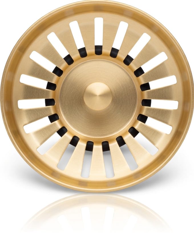 Waterval Premium Brushed Korfplug RVS - Inclusief 3 Pinnen - Goud - 79mm