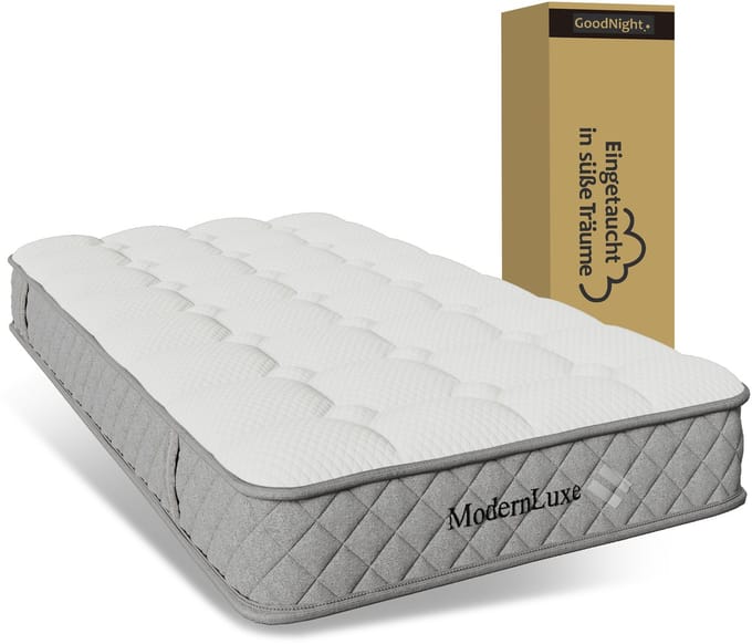 Matras-90x200cm-H3 Gemiddelde Hardheid-7 zone-20cm dik-Pocketveringmatras-Polyestervezel-Ademend-Comfort-4 Handvatten