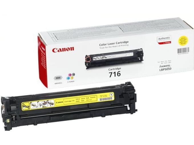 Canon 716 toner cartridge geel (origineel)
