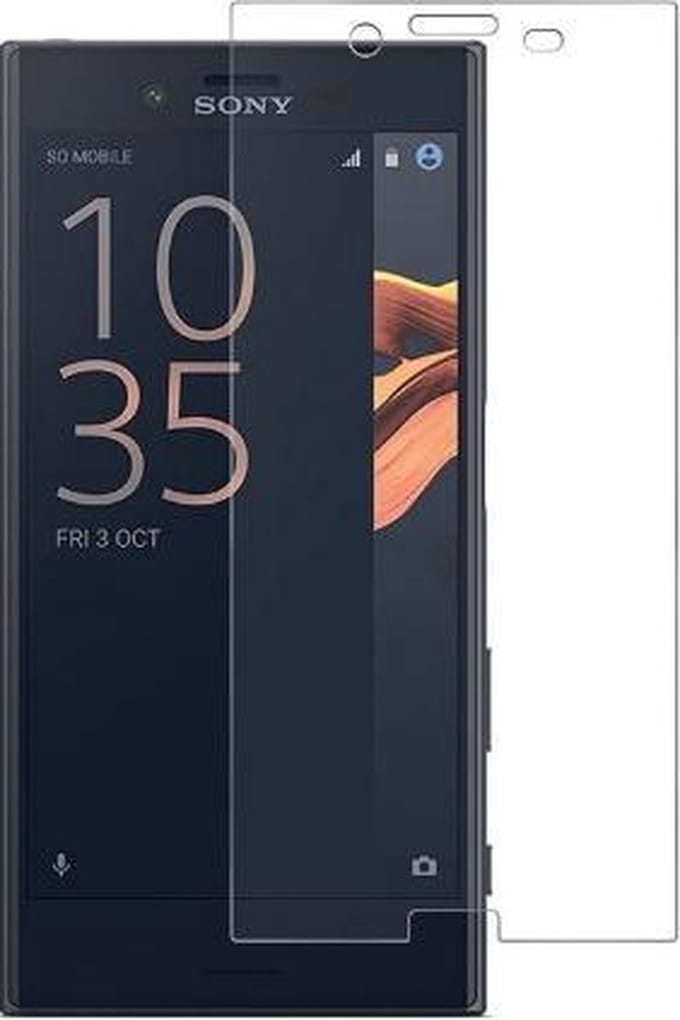 Geschikt voor Sony Xperia XZ smartphone tempered glass / glazen screenprotector 2.5D 9H
