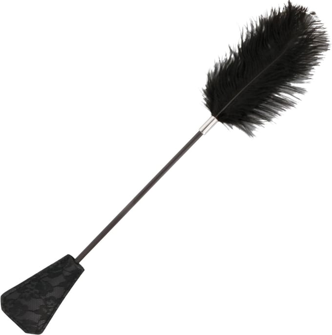 DARKNESS SENSATIONS | Darkness Feather Crop. Black 56cm