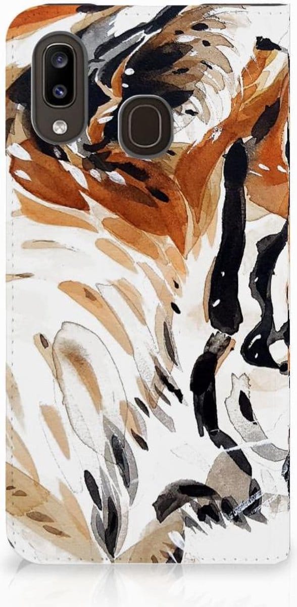 Bookcase Samsung Galaxy A30 Watercolor Tiger