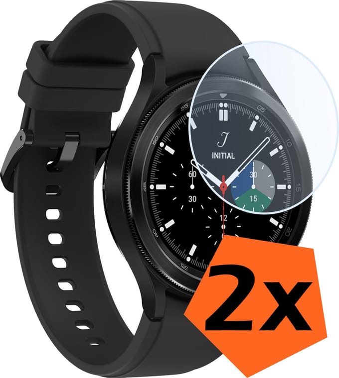 Screenprotector - Geschikt voor Samsung Galaxy Watch 4 Classic 42 mm Screenprotector Bescherm Glas - Screen Protector Geschikt voor Samsung Watch 4 Classic (42 mm) Screenprotector Tempered Glass - 2 PACK