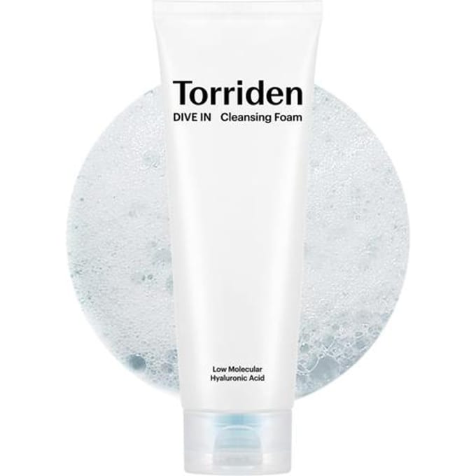 [Torriden] DIVE-IN Mousse Nettoyante à l'Acide Hyaluronique de Faible Moléculaire 150 ml white