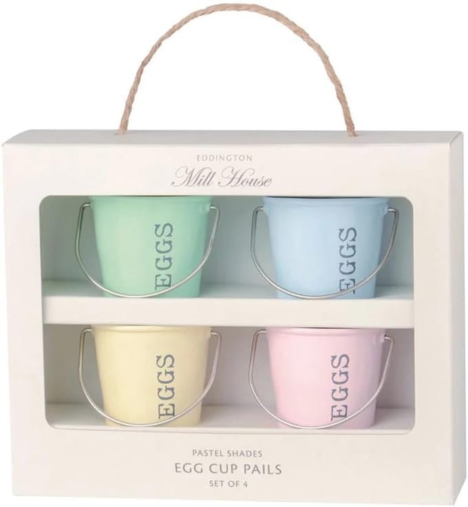 Eddingtons Eddingtons Egg Cup Buckets - Set van 4 pastelkleuren