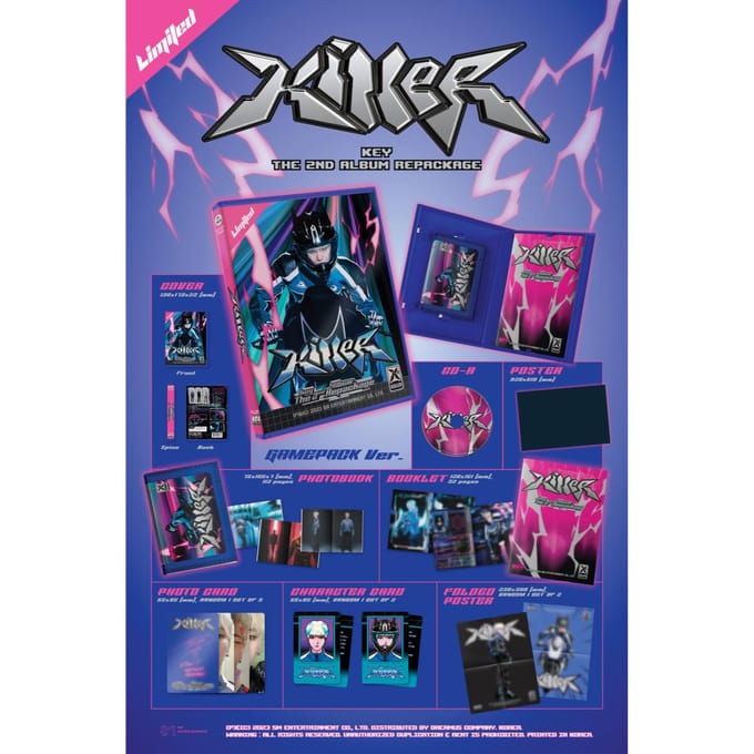 SLEUTEL(SHINee) Killer GAMEPACK(Geval)(Beperkt) Ver. NO POSTER