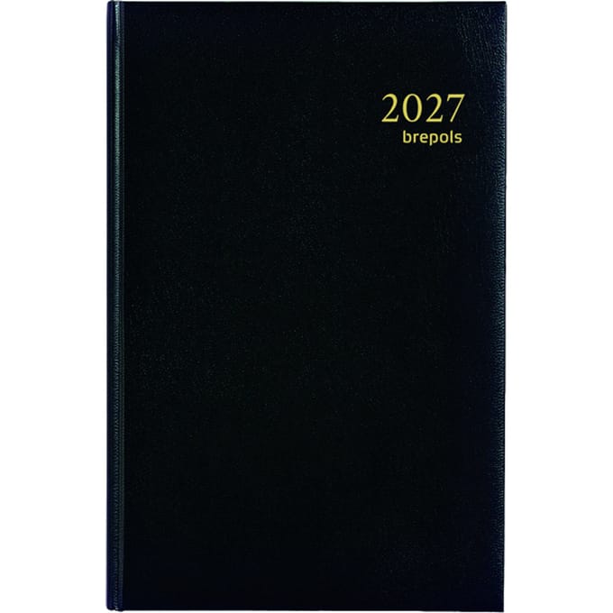 Agenda 2027 Brepols Saturnus Lima 7dagen/2pagina's zwart