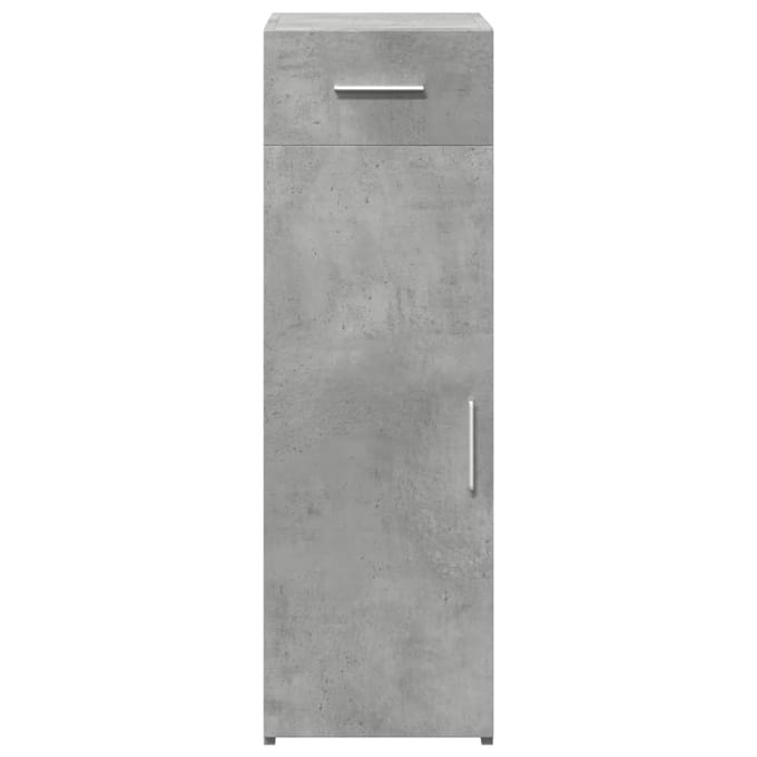 vidaXL - Dressoir - 30x42,5x93 - cm - bewerkt - hout - betongrijs