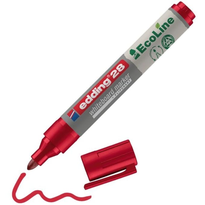 Whiteboardmarker edding 28 Ecoline rond 1.5-3mm rood - 1 stuk