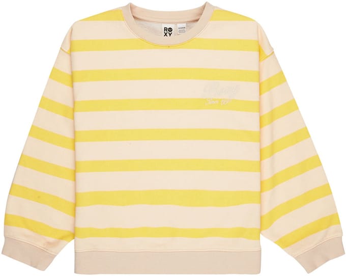 Roxy Little Things Sweatshirt Geel 8 Years Meisjes