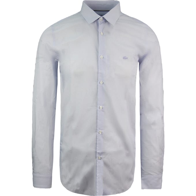 Lacoste Slim Fit Heren Overhemd Lichtblauw