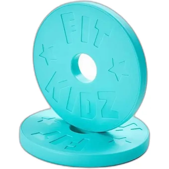 Olympisch gewichthefschijf voor kinderen Fit & Rack Bumpers (x2)