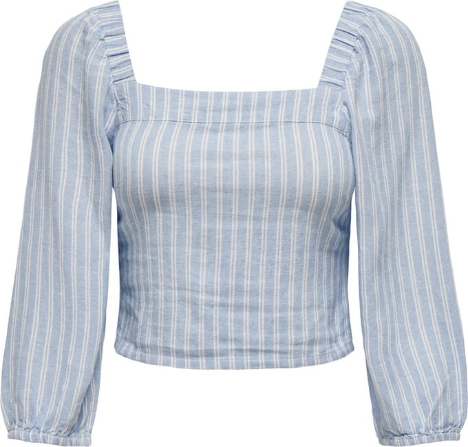 ONLY - ONLCARO 3/4 BAL LINEN SMOCK TOP CC PNT - Dames - Blouses