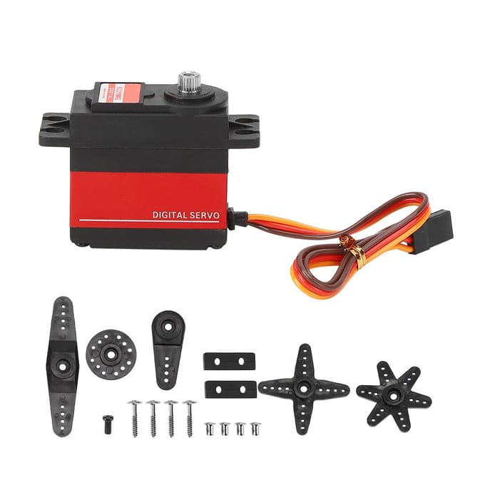 PDI‑6221MG Servo 20KG Accessoire de Remplacement Amélioré pour Modèle de Drone RC Noir noir