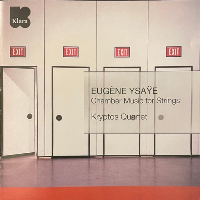 CD KRYPTOS QUARTET, EUGÈNE YSAŸE - Kamermuziek Voor Strijkers KTC4034 Etcetera 2011 Nederland Klassiek Gebruikt gray