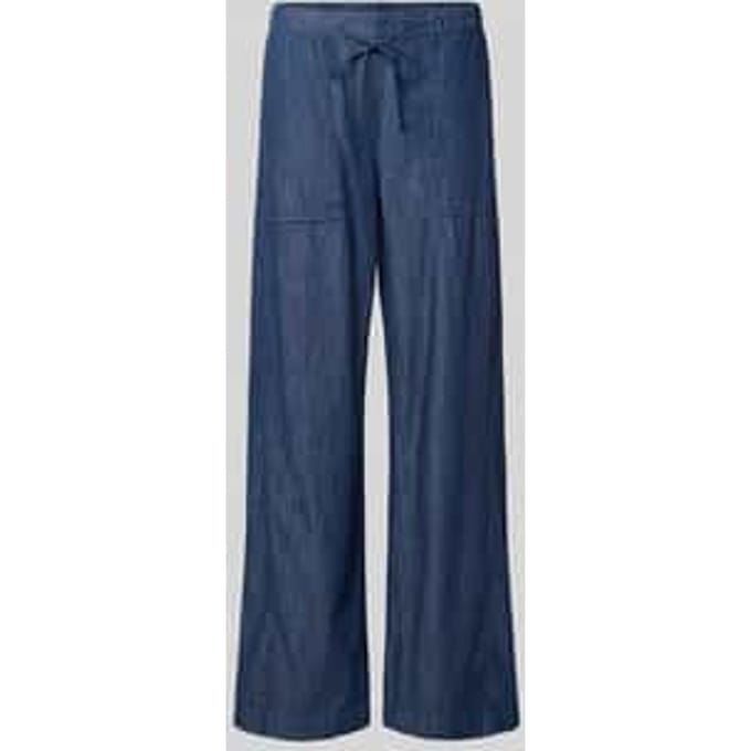 Wijdte broek van puur katoen model 'Melane line'