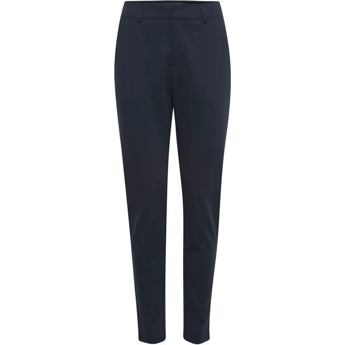 Straight Leg Pants Wo - Blue Trousers