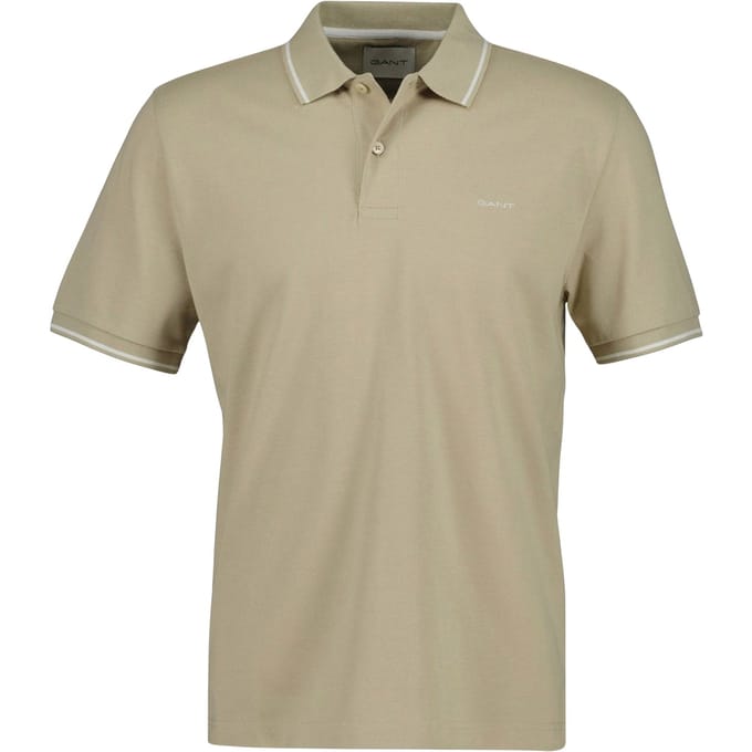 Gant Tipping SS Pique Rugger Polo Heren - Maat L