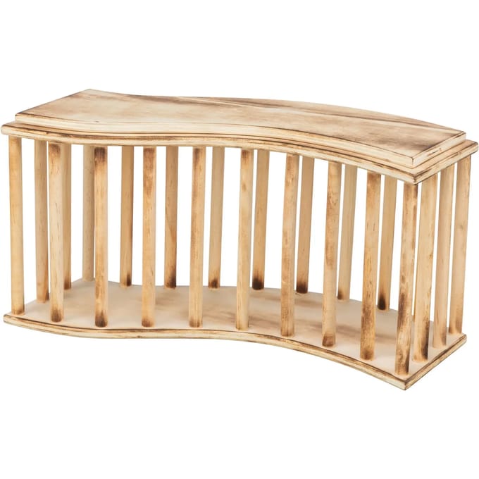 Trixie - Hooiruif met deksel - Gevlamd hout - 37X13X19 CM