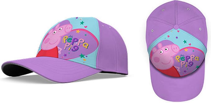 Peppa Pig Petje Roze maat 44-46cm - 6 tot 12 maanden Peppa Pig Cap - Wit