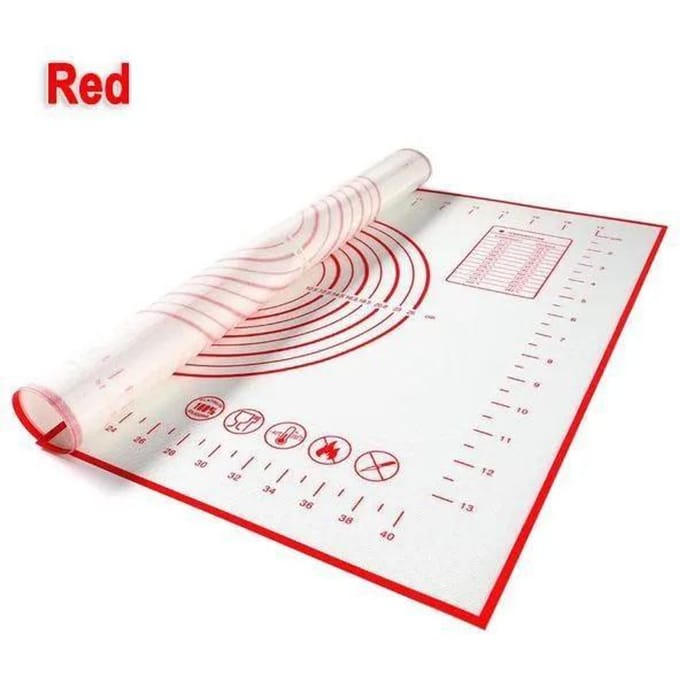 Antislip siliconen gebakmat bakmat tegenmat deegrolmat 30cm*40cm rood