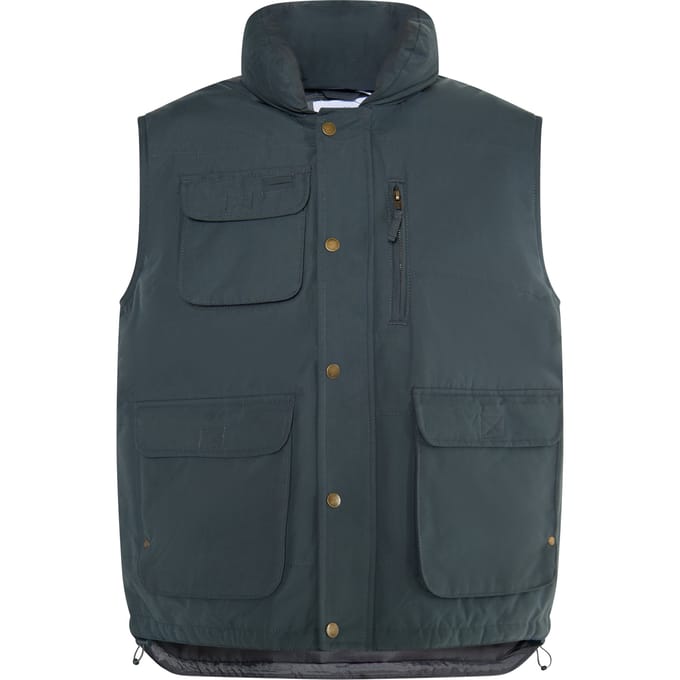 Mo Gewatteerd vest Heren Houtskool