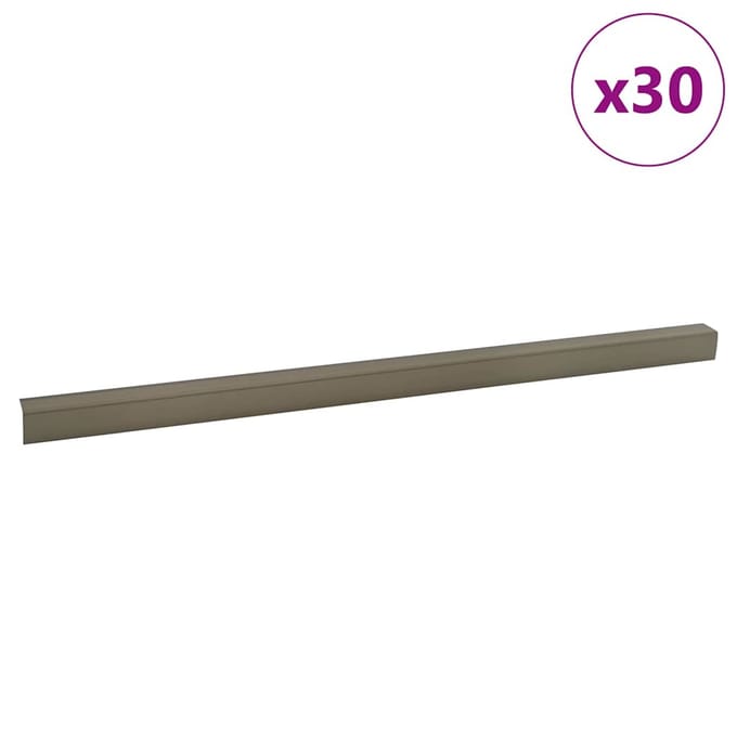 vidaXL - Trapprofielen - 30 - st - champagne - 67 - x - 3.5 - x - 3 - cm - Aluminium