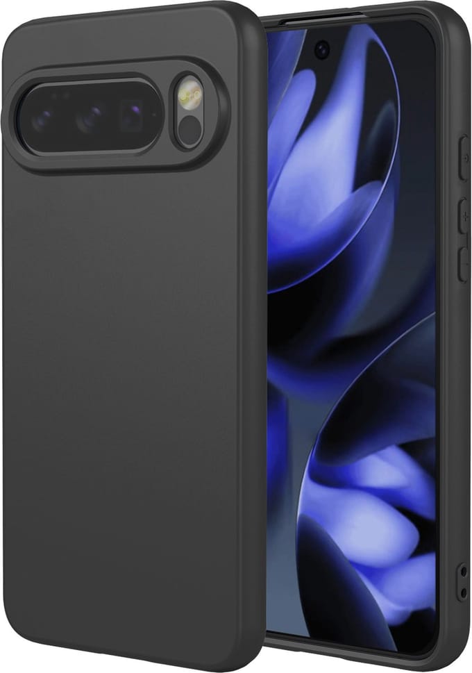 MobyDefend Hoesje - Geschikt voor Google Pixel 10 / Google Pixel 10 Pro - Matte Siliconen Backcover - Zwart