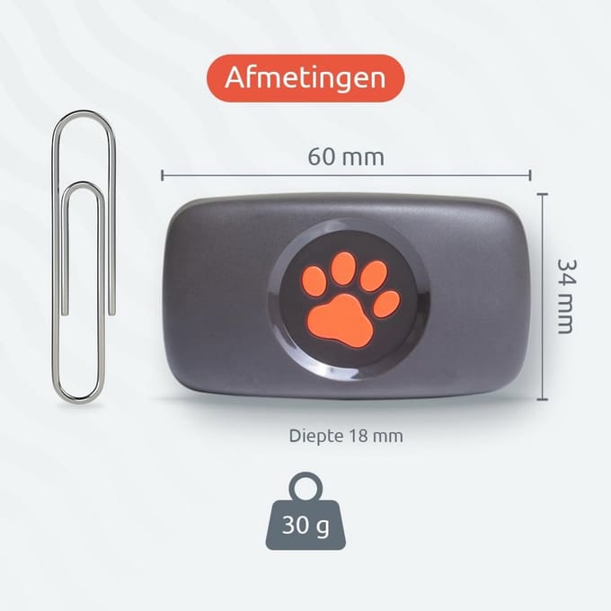 Dog GPS-tracker Zonder Abonnement - Blauw