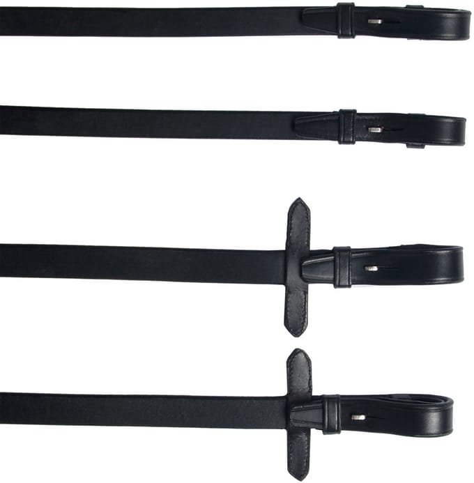 Pagony Teugelset Stang En Trens - Maat: Full - Zwart - Leer