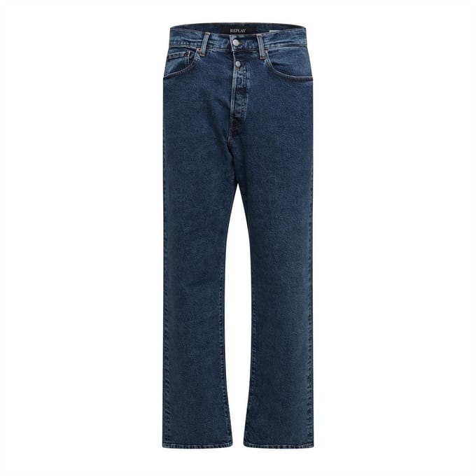 Replay Heren 9zero1 denim straight jeans (Blauw)
