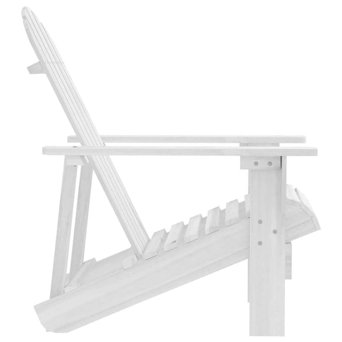 vidaXL - Tuinstoel - hout - wit