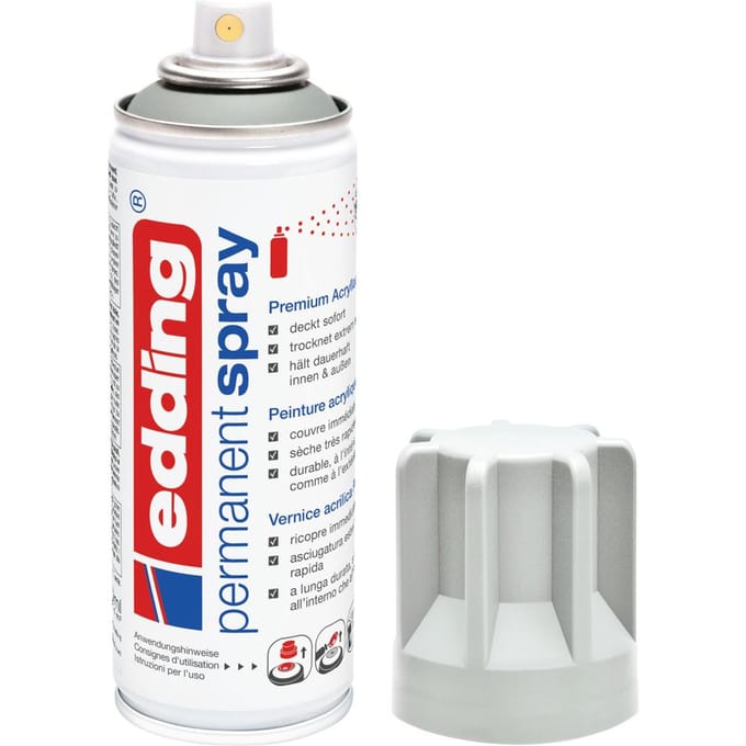 edding 5200 "Permanentspray", zijdemat - Lichtgrijs