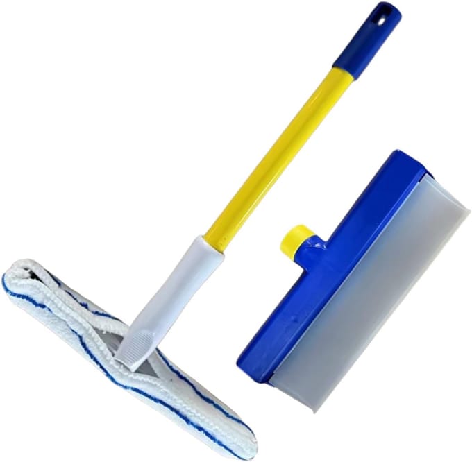 Ruitenreiniger Schraper - Spiegel Wisser - Streeploos Reinigen - Ergonomisch Ontwerp - 39x30cm