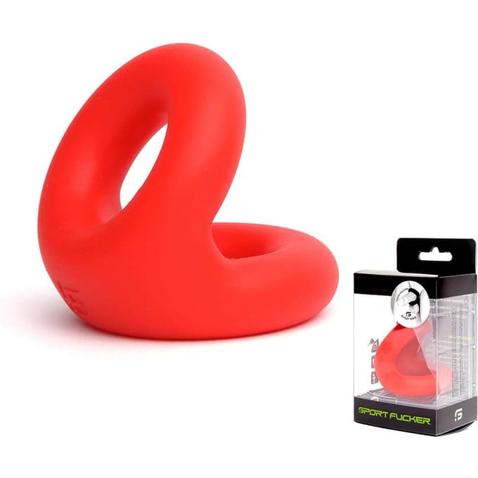 Sport Fucker - Rugby Ring Rekbare Cockring - Rood