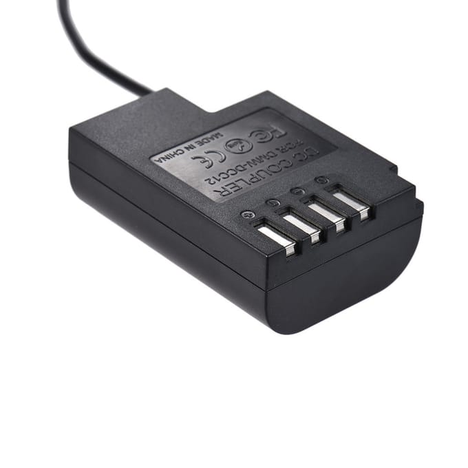 Wisselstroomvoeding Batterijadapter Oplader voor Panasonic Camera DMC-GH4/GH33 UK Plug black