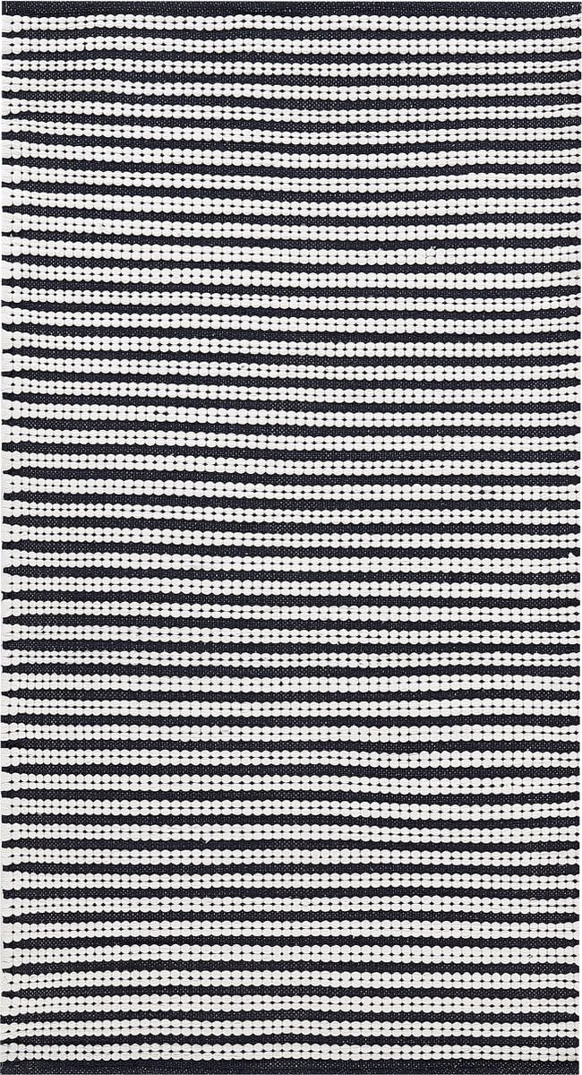 SOFULU - Modern vloerkleed - Marineblauw - 80 x 150 cm - Katoen