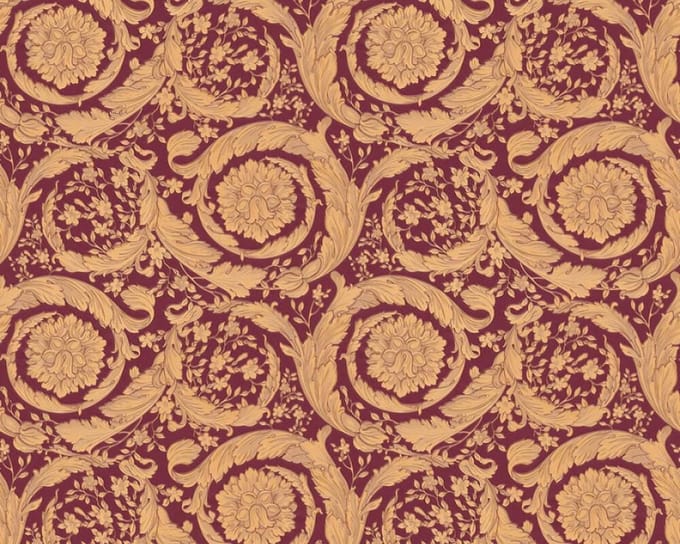 KLASSIEK BAROK ORNAMENTEN BEHANG - Bruin Rood Goud - AS Creation Versace 4
