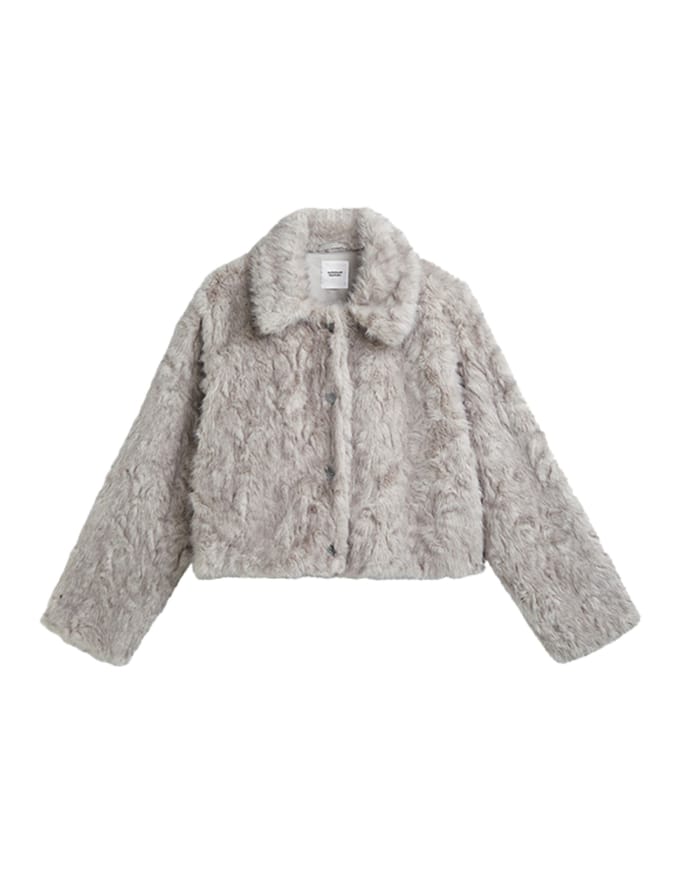 Summum Jacket Soft Faux Fur Jackets Lichtgrijs 1s1320-12525