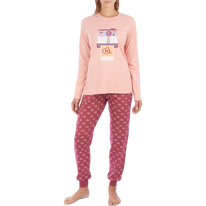 KLP1 dames winterpyjama met lange mouwen
