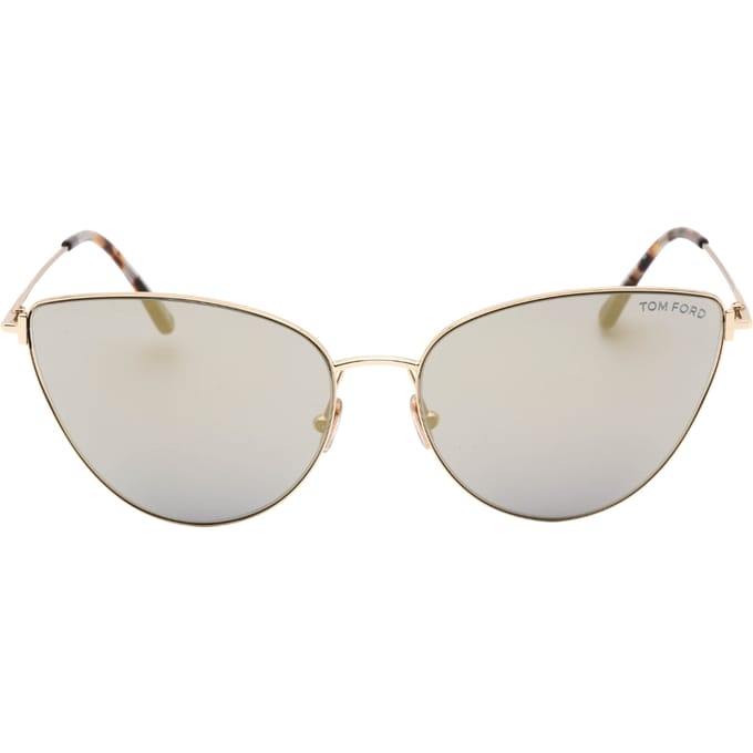 Tom Ford FT1005 28B Anais-02 glanzende ros�gouden zonnebril